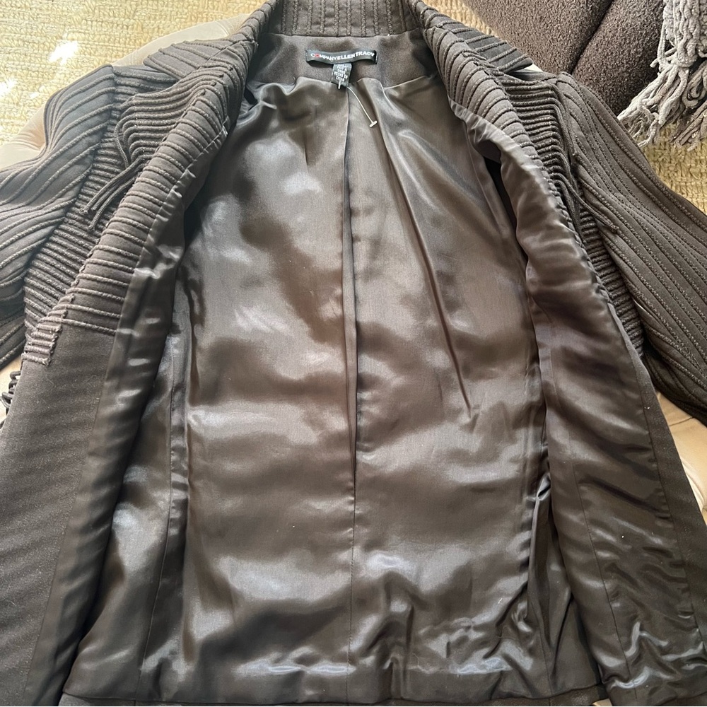 Vintage Company by Ellen Tracy Women’s Black Fringed Jacket/Blazer Size 12 - Picture 9 of 9
